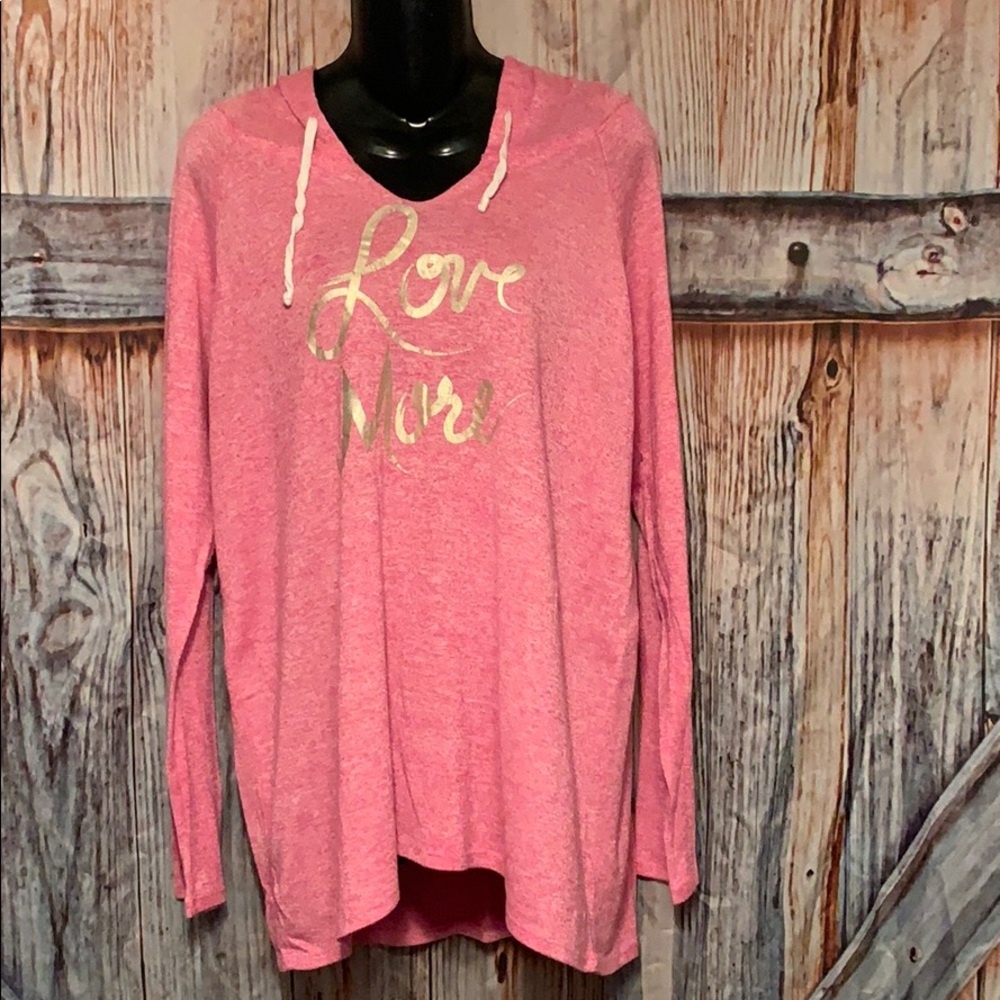 City Streets Pink Hooded Pullover Size XXL